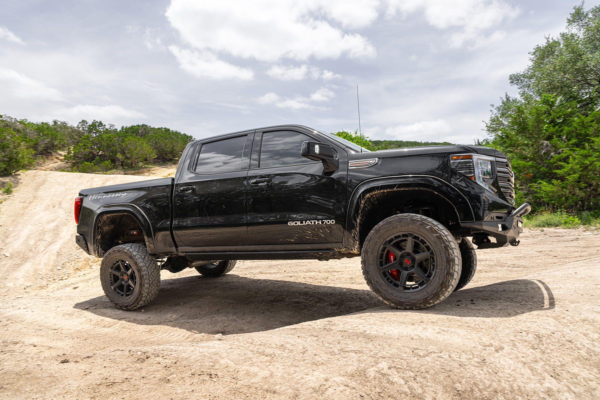 Hennessey GOLIATH steel front bumper with 40-inch LED light bar