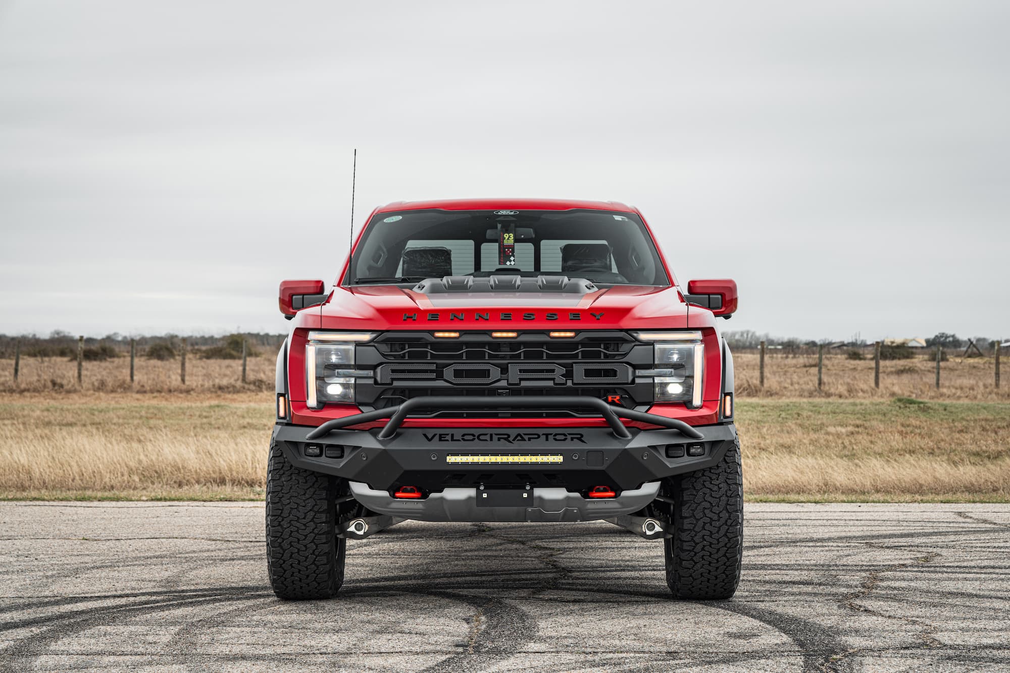 Race Red VelociRaptoR 1000 hero front three-quarter stance