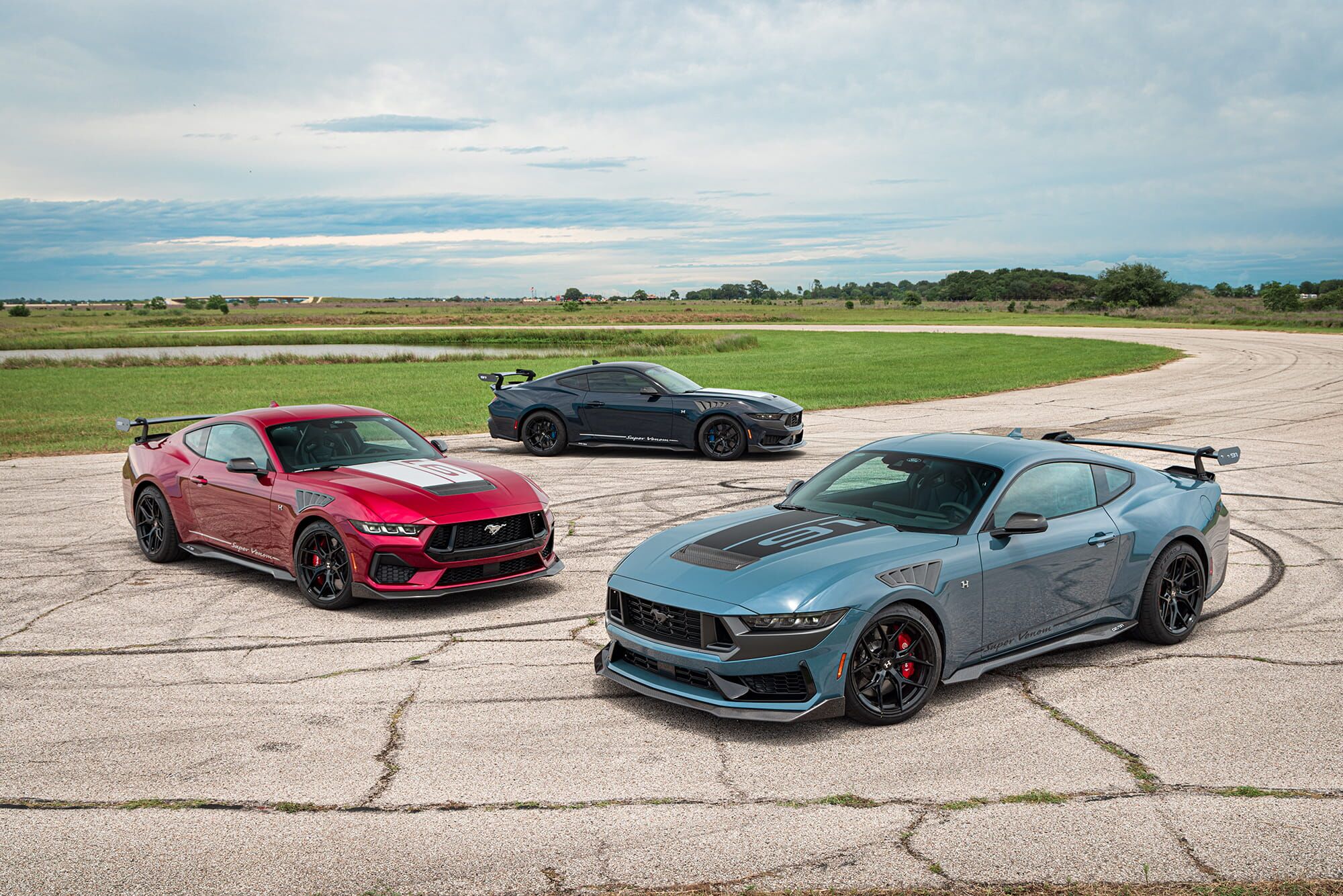 Open road sunset cruise on lightweight 20-inch performance wheels