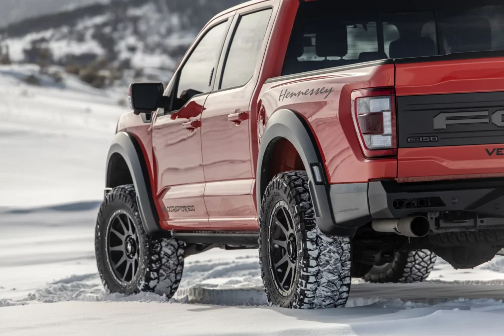 20-inch Hennessey wheels & 37-inch off-road tires