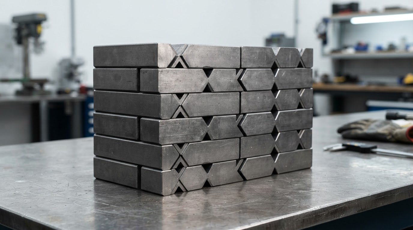 Interlocking Lead Bricks & Caves