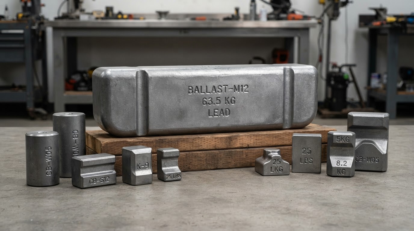 Custom-Poured Lead Ballast