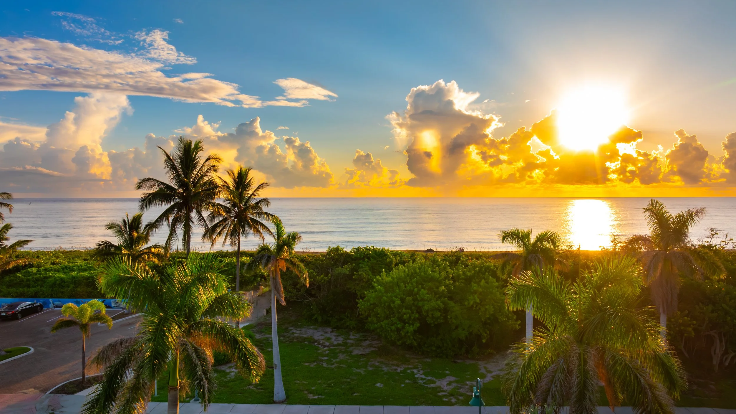 Coral Sands Luxury Oceanfront Residence at Sunset