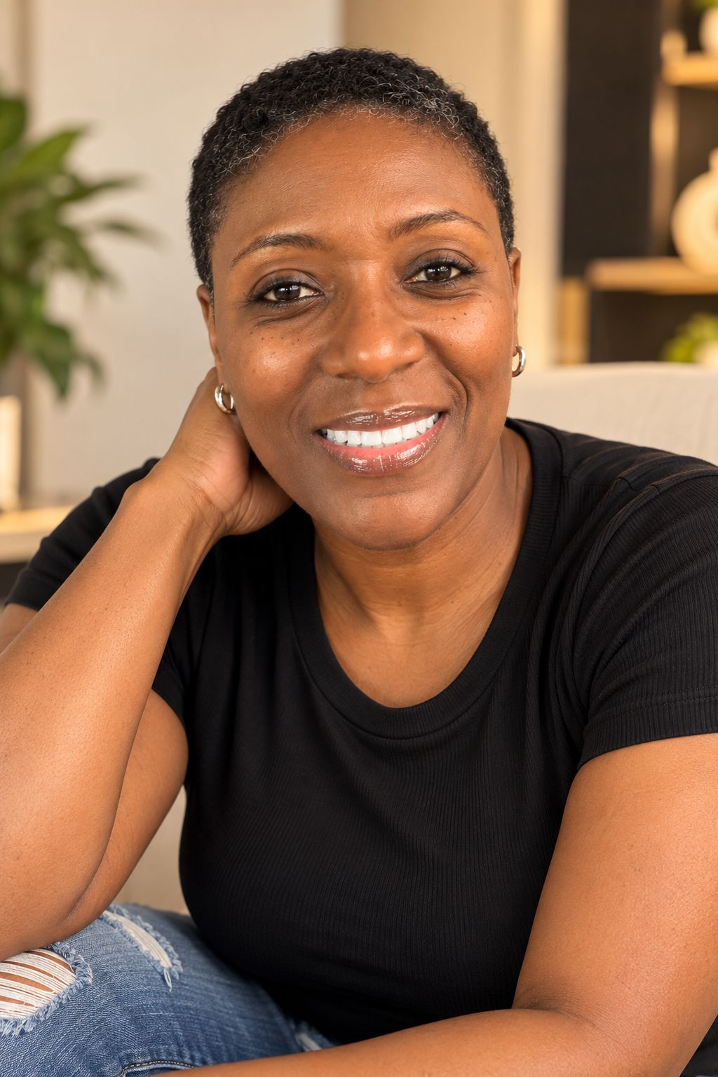 Mekka Williams, smiling warmly