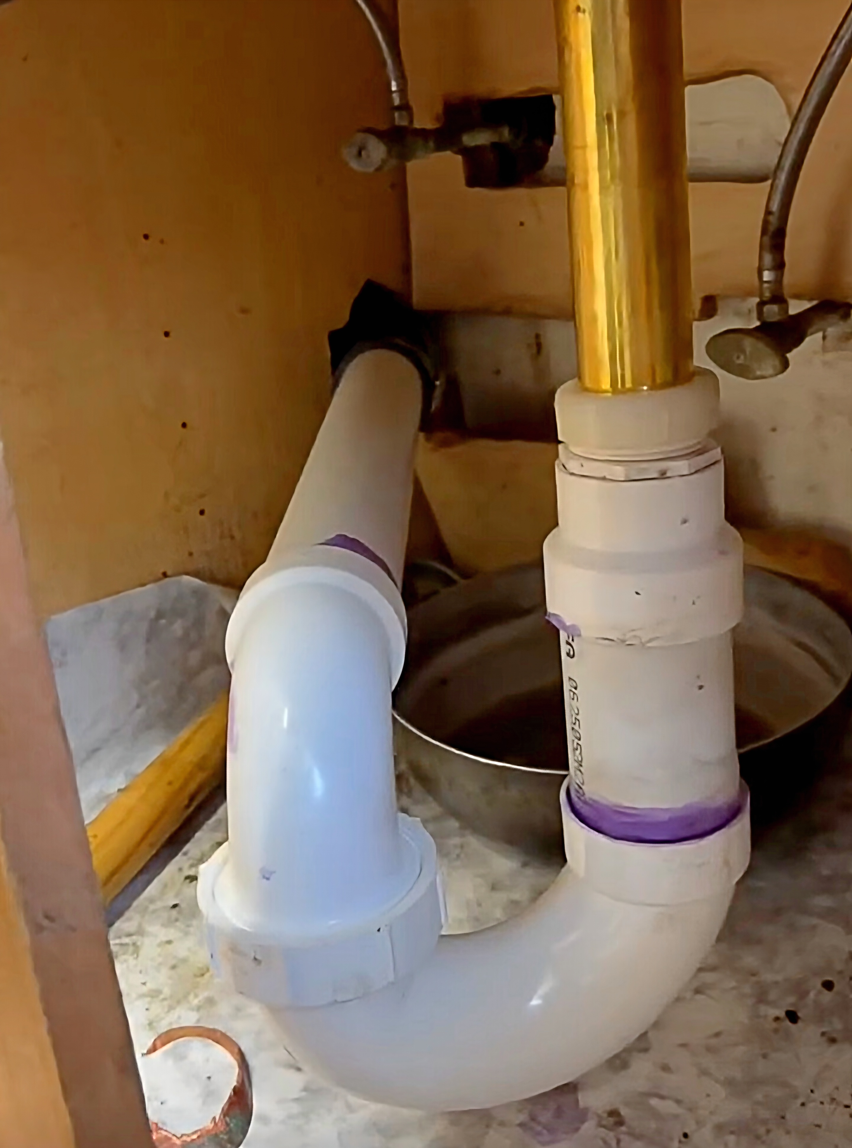 Under-Sink Drain & P-Trap Repair - After