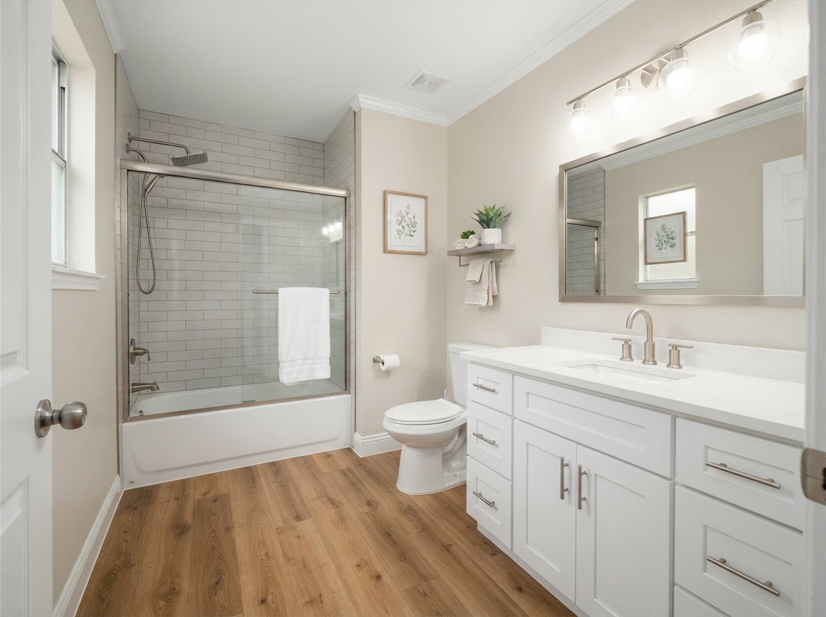 Downstairs Bathroom — after renovation
