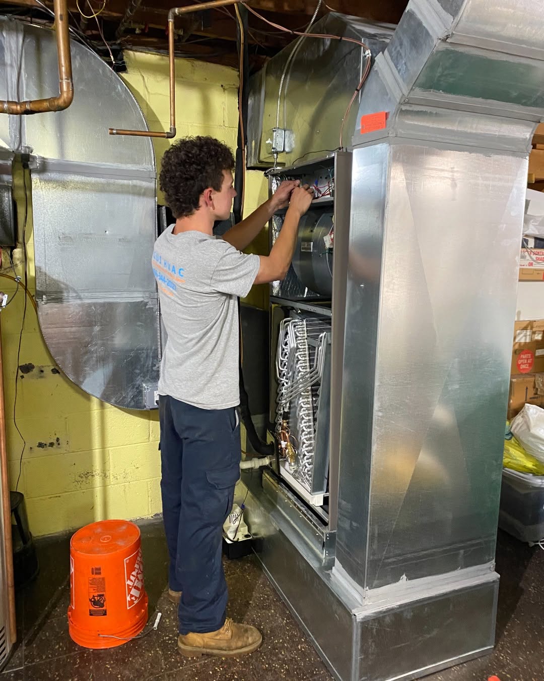 Upflow Air Handler Electrical & Blower Compartment