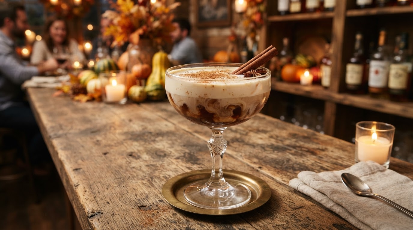 Pumpkin Spice White Russian — complete Thanksgiving recipe with ingredients and steps