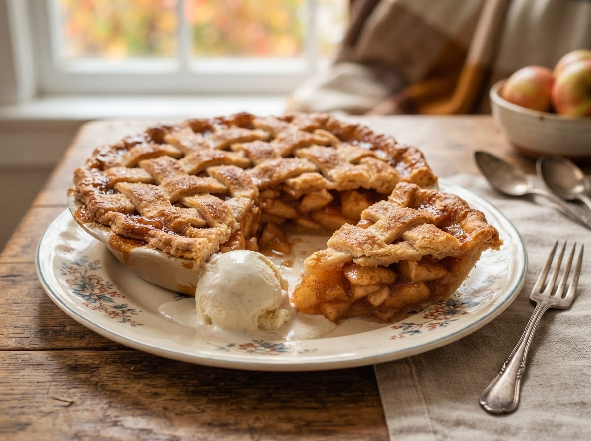 Classic Double-Crust Apple Pie — complete Thanksgiving recipe with ingredients and steps