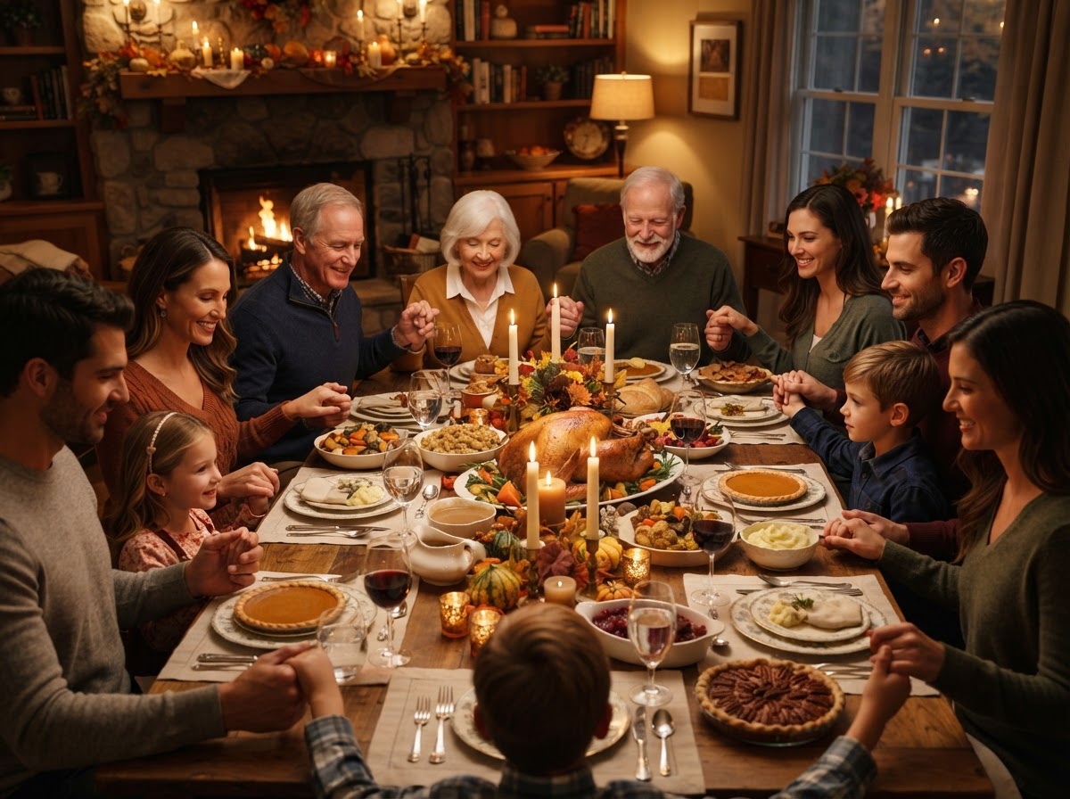 A Thanksgiving Dinner Prayer for the Family