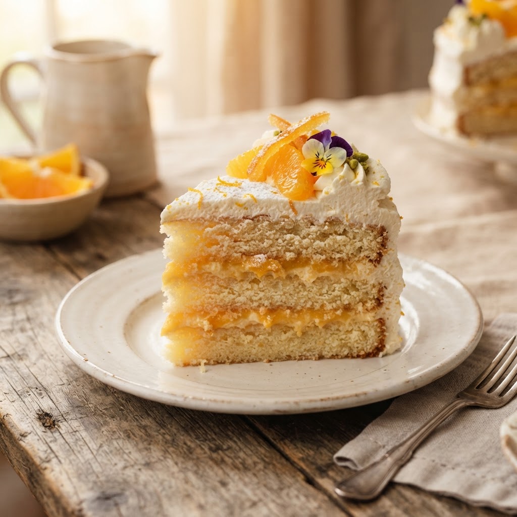 Orange Cream cake from April's Cakes