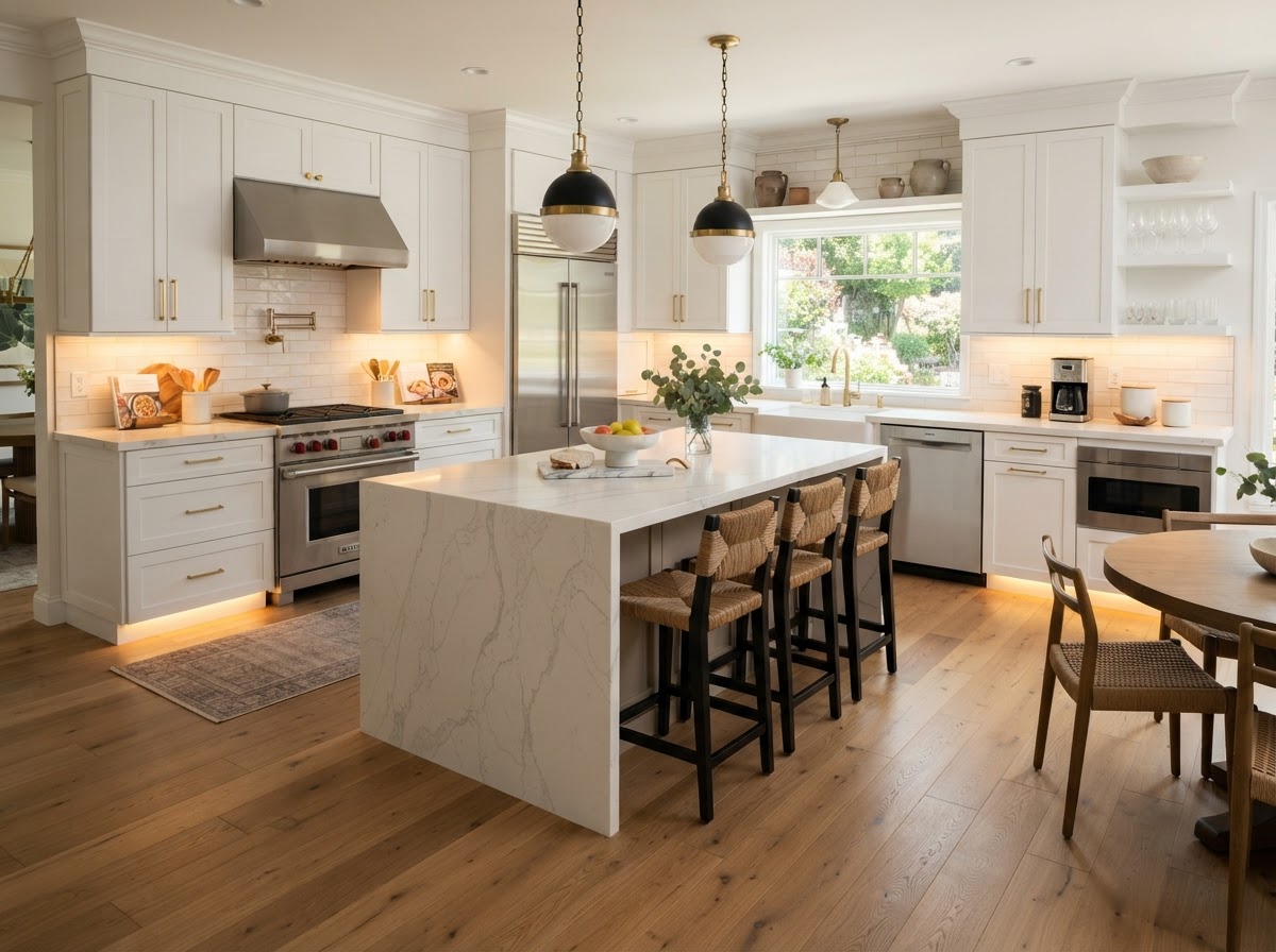 White Shaker Chef's Kitchen — Kitchen remodel in Las Vegas, NV