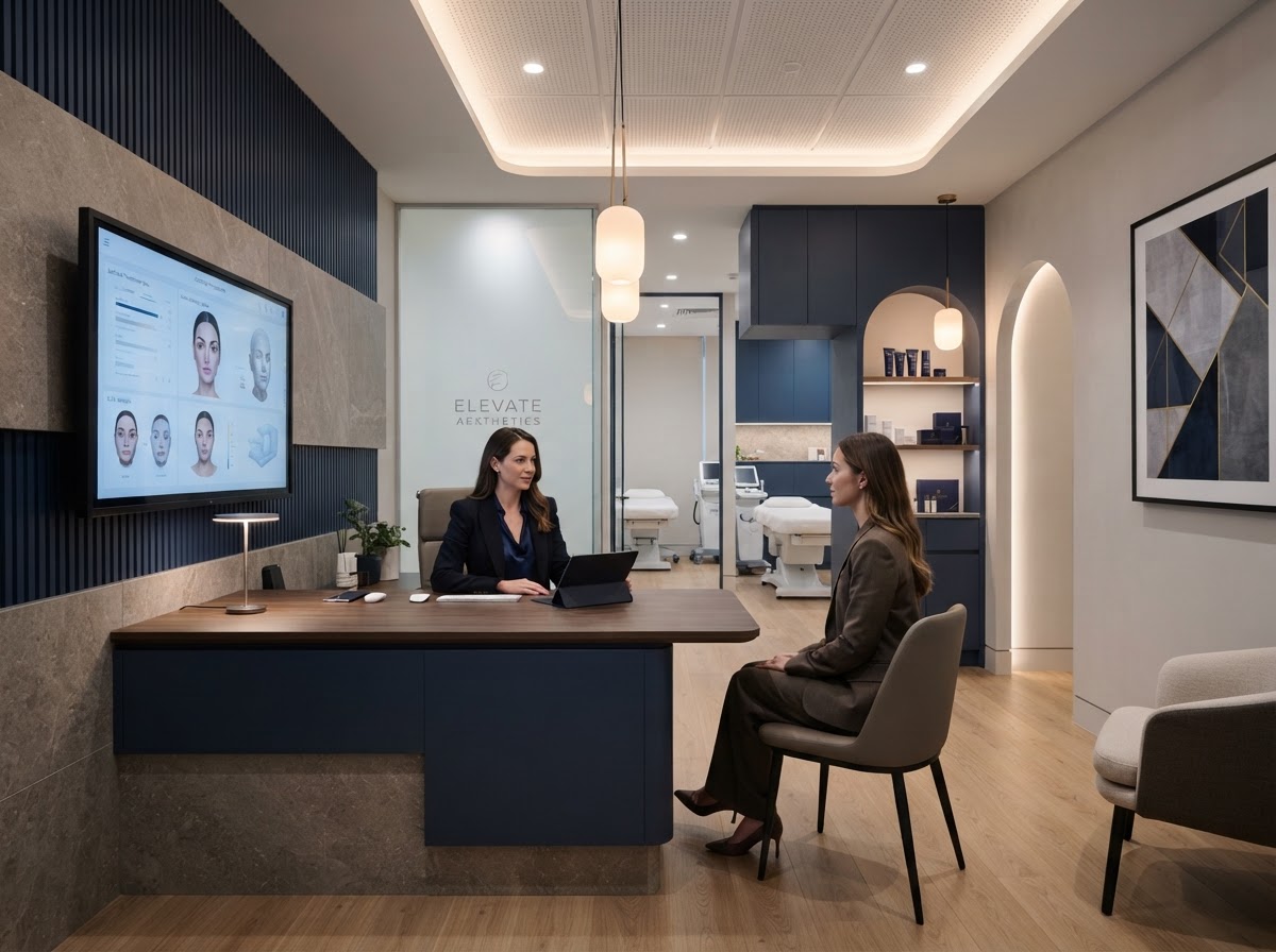 State of the art medical aesthetics clinic interior