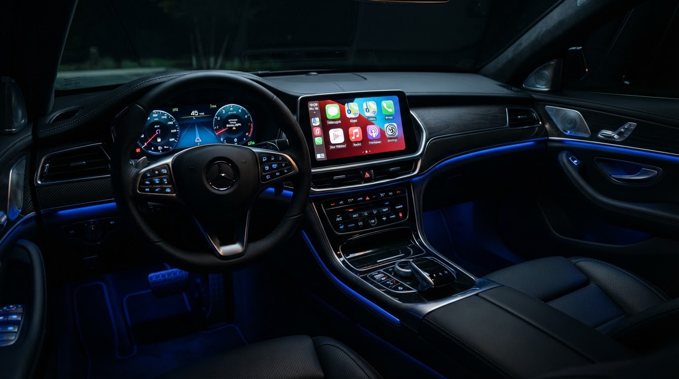 Custom car audio touchscreen installation