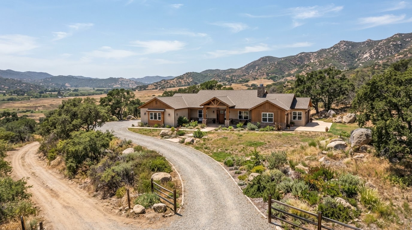 Representative residential property in Valley Center, CA