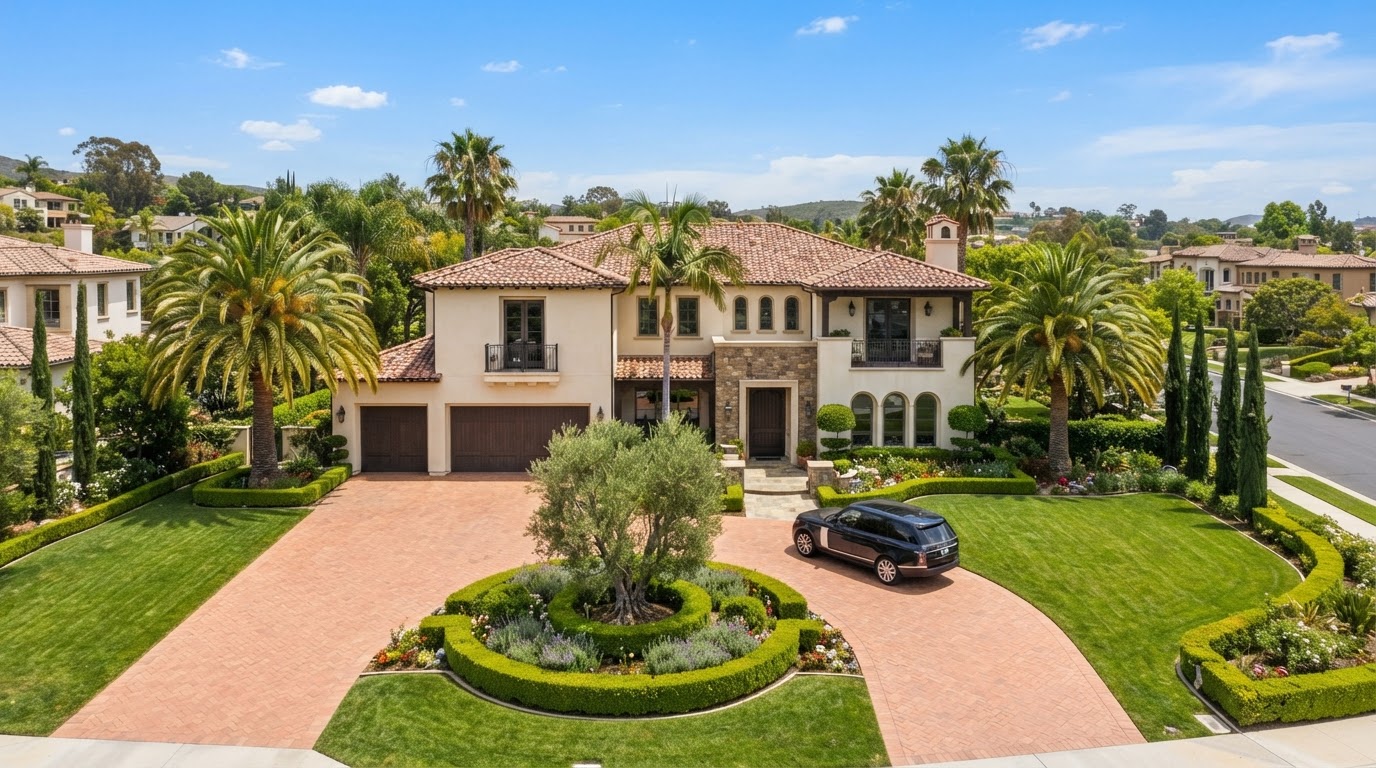 Representative residential property in Fairbanks Ranch, CA