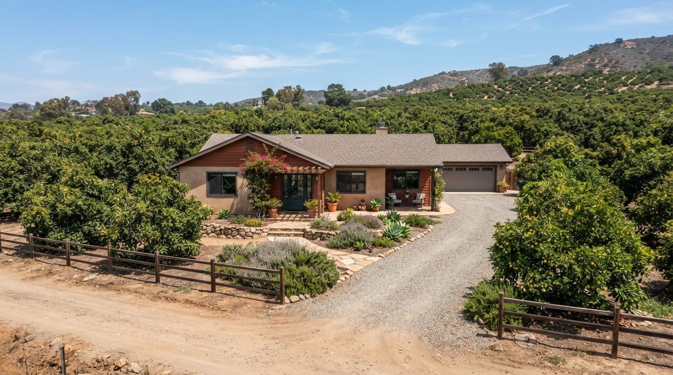 Representative residential property in Fallbrook, CA