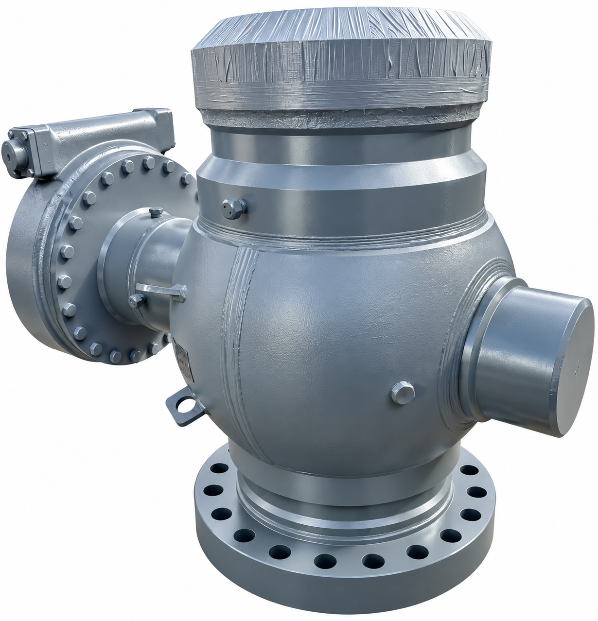 High-Pressure Wellhead Angle Choke and Flow Control Valve Assembly