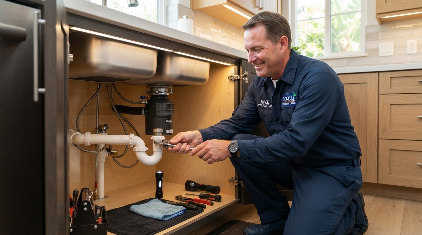 Prime Pipe Plumbing professional drain cleaning technician