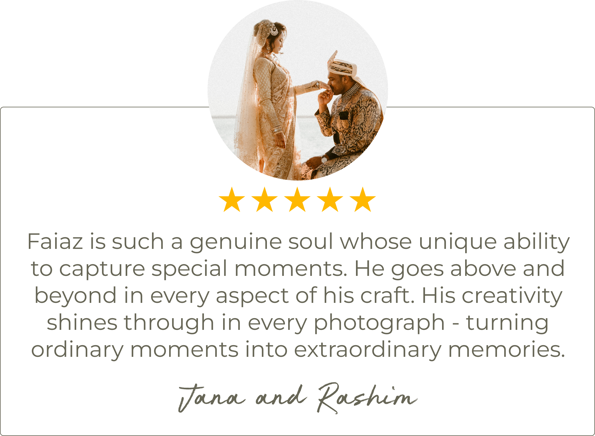 Client review from Jana