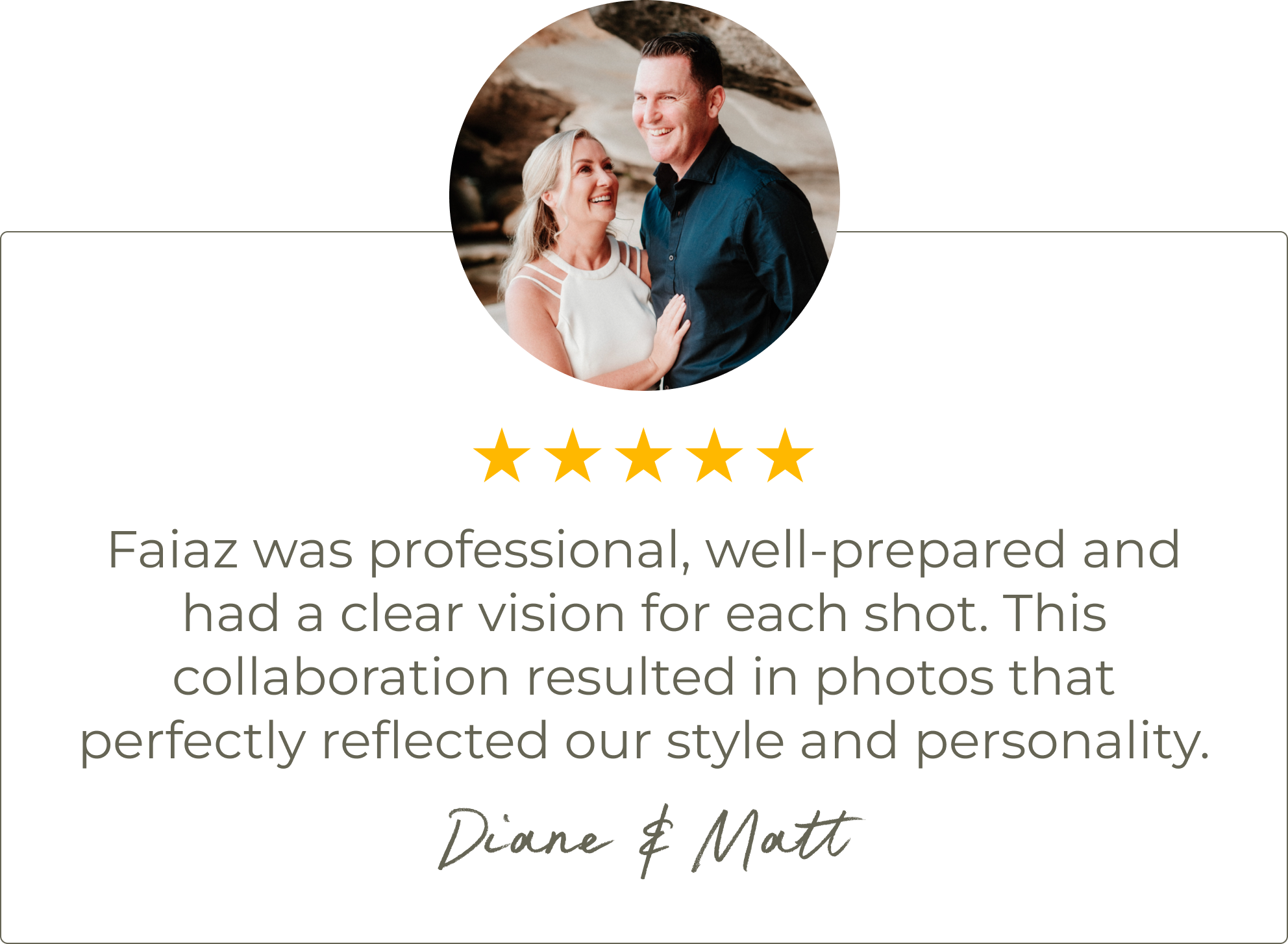 Client review from Diane