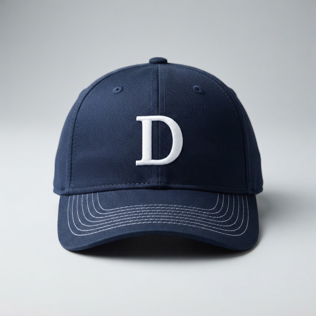 Monogram D — New Era New Era NE404, Navy, Direct Embroidery