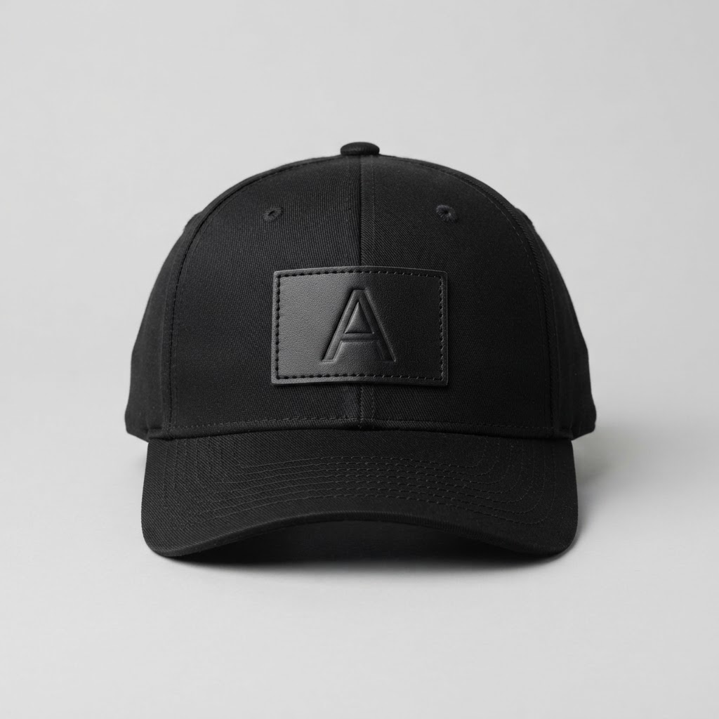 Monogram A — Flexfit Flexfit FF110M, Black, Leather Patch