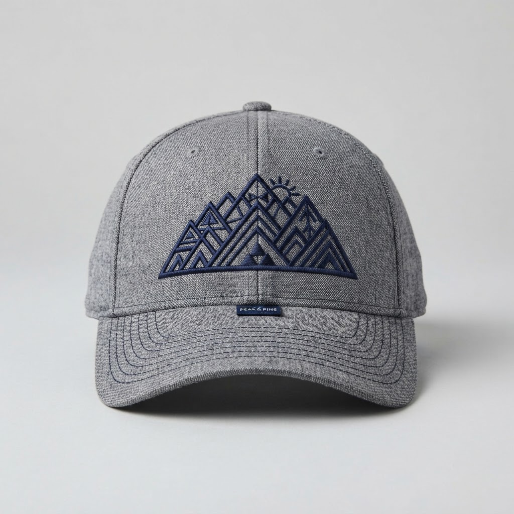 Ridge Line — Flexfit Flexfit FF5001M, Gray, Direct Embroidery