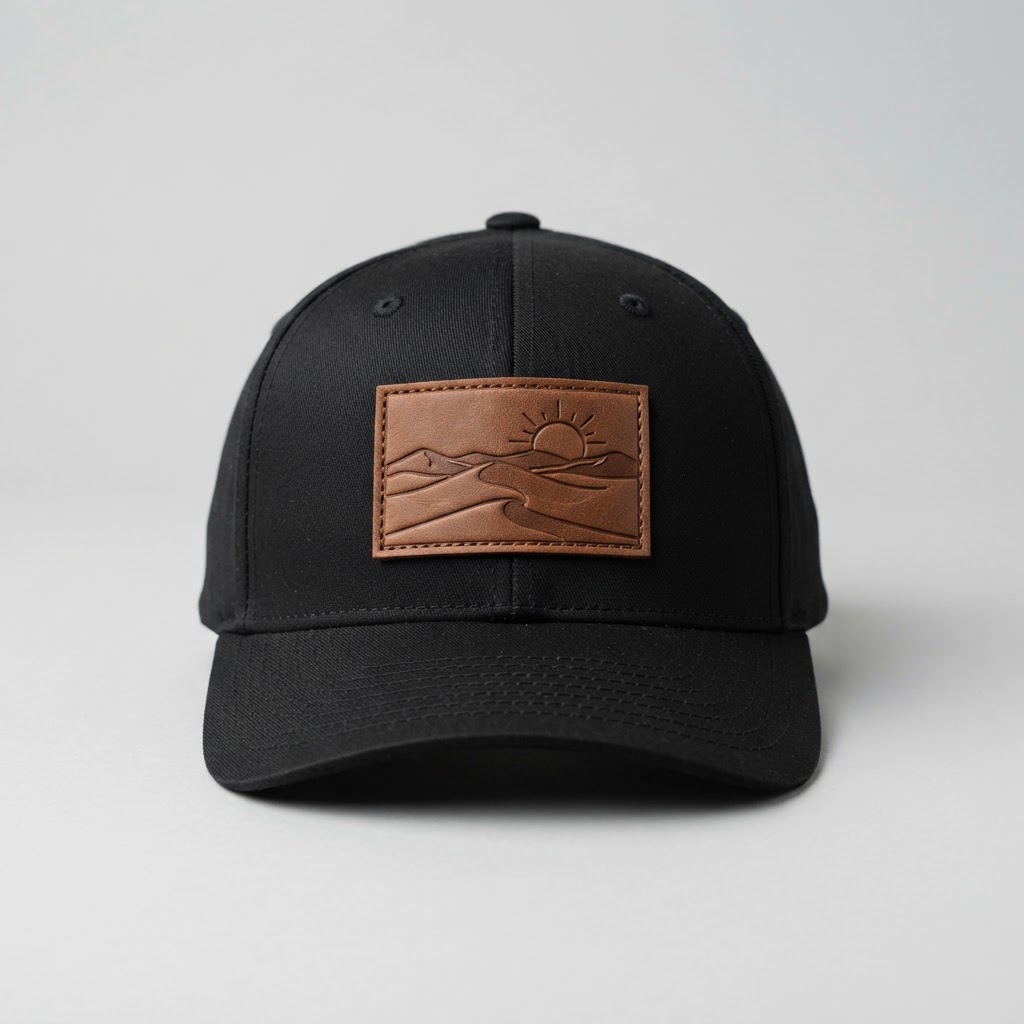 Mesa Leather — Flexfit Flexfit FF110M, Black, Leather Patch