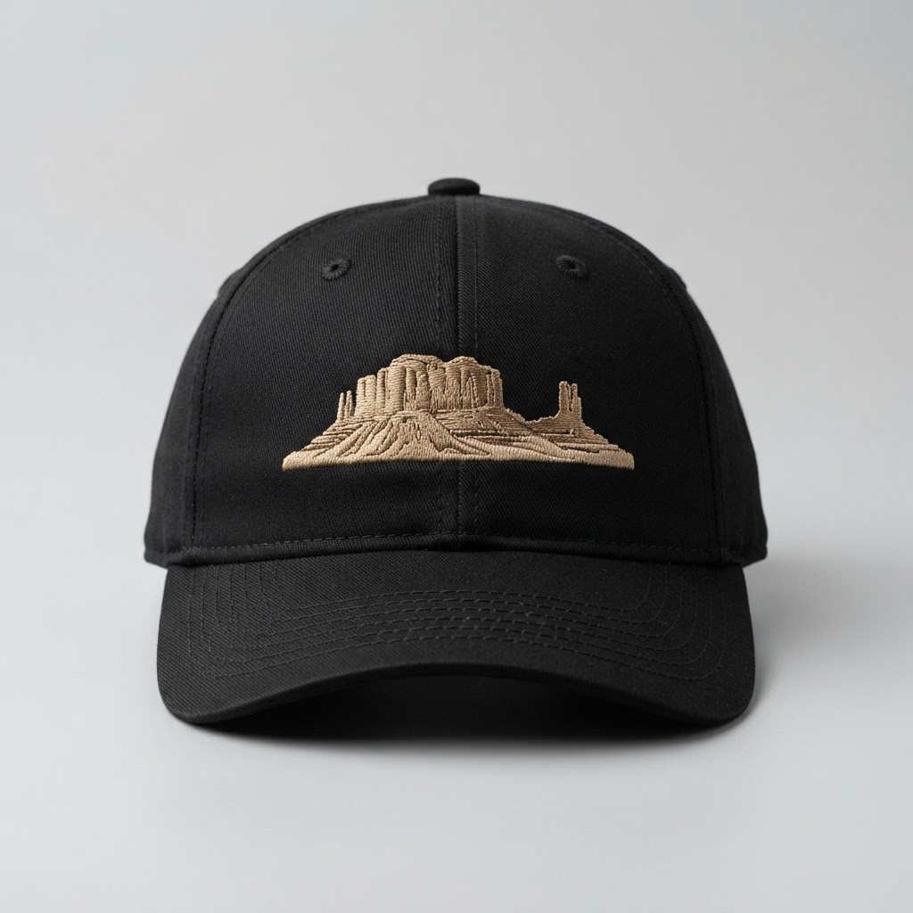 Mesa Stitch — Flexfit Flexfit FF110M, Black, Direct Embroidery