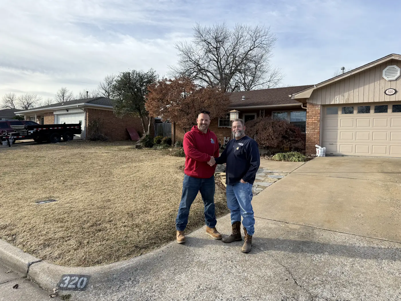 Ironwood Tree Co stump grinding on a Tulsa, OK property