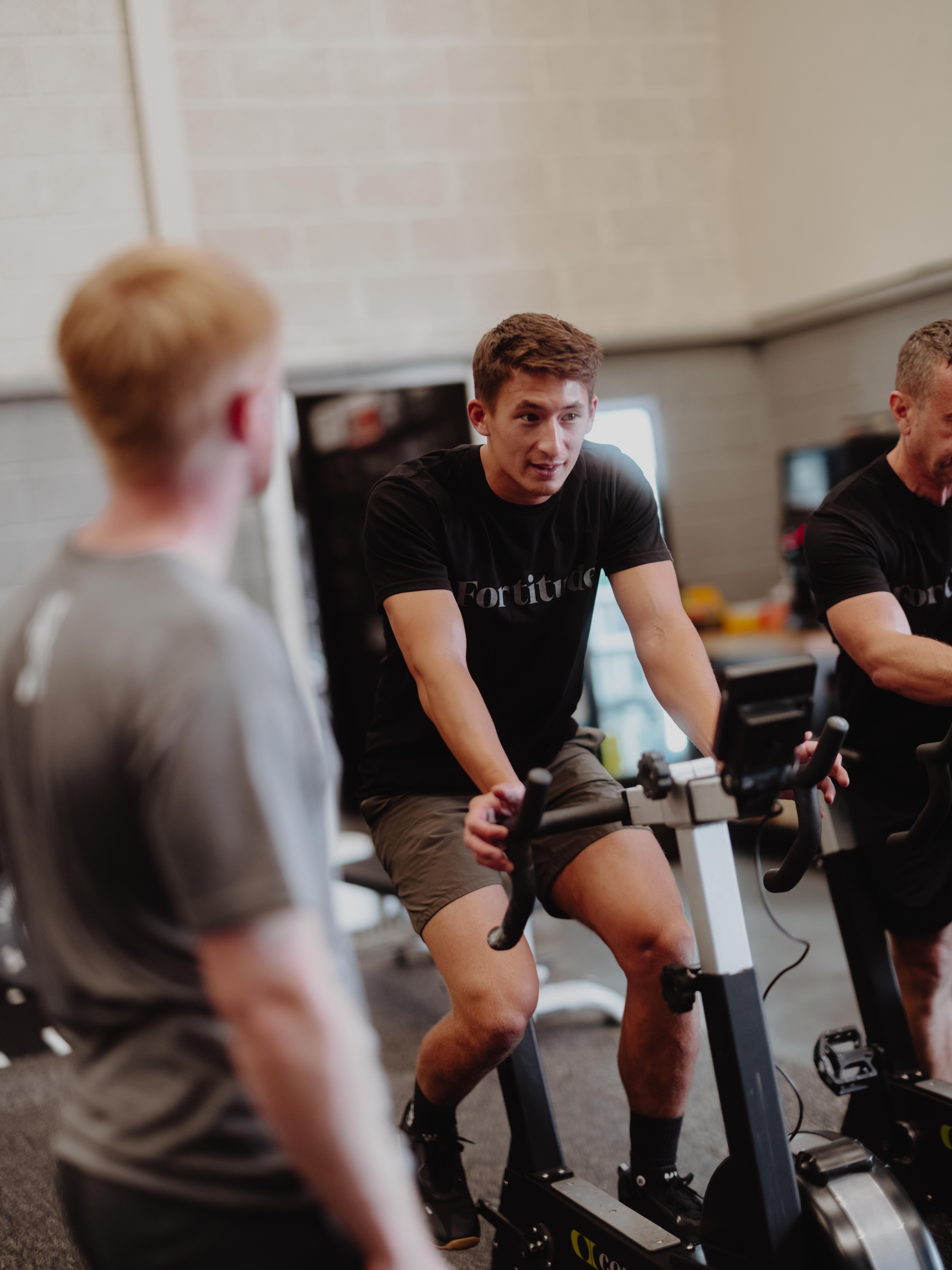Fortitude member coached through strength movements