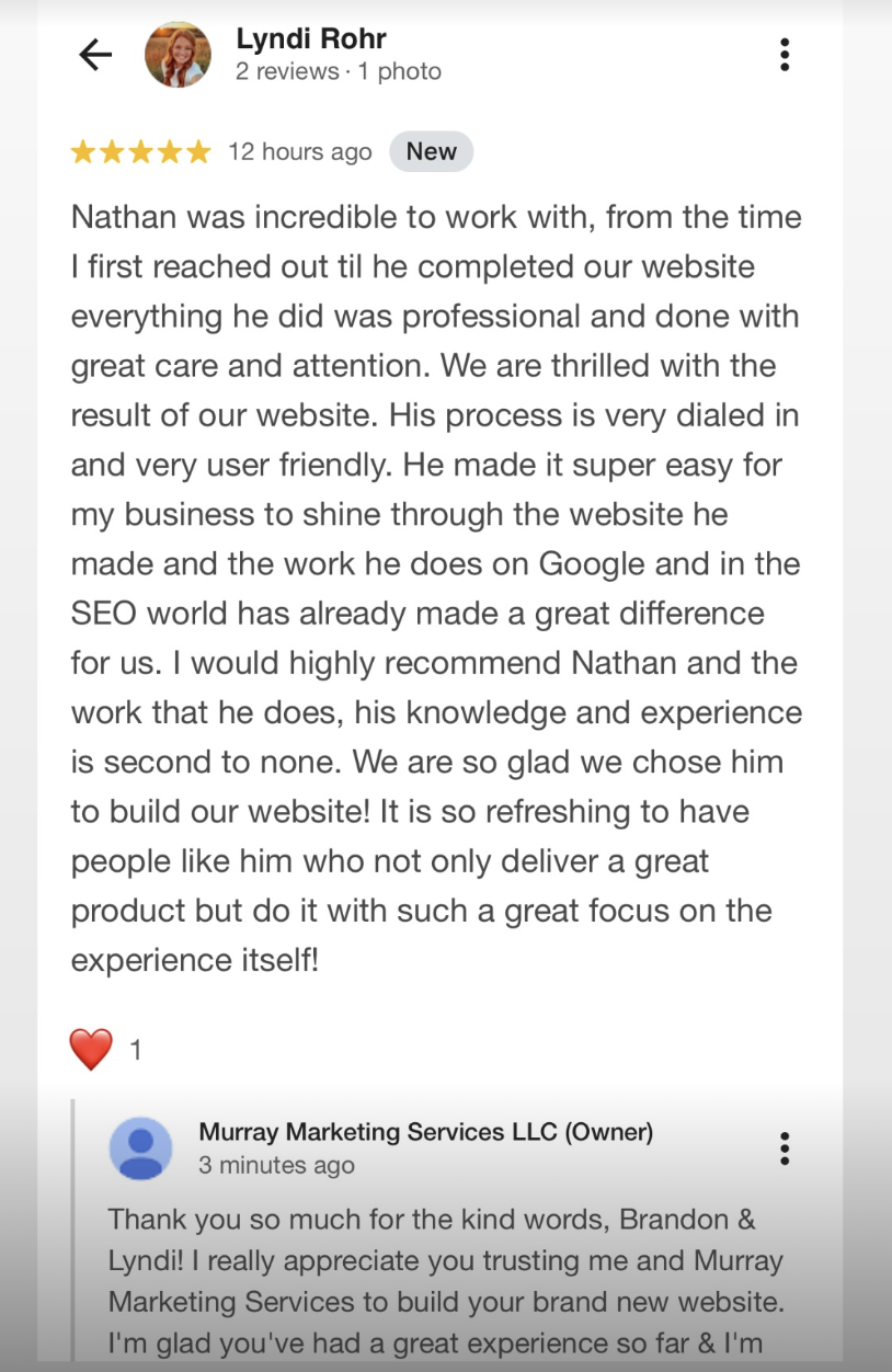 Lyndi Rohr review screenshot