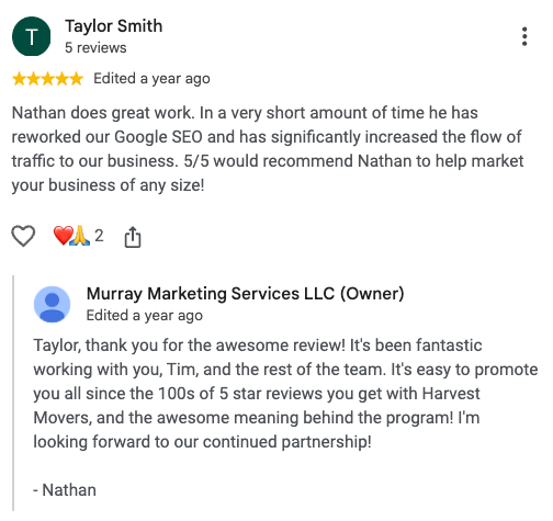 Taylor Smith review screenshot