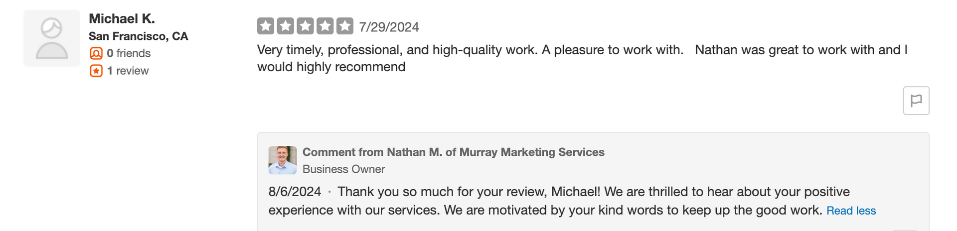 Michael K. review screenshot