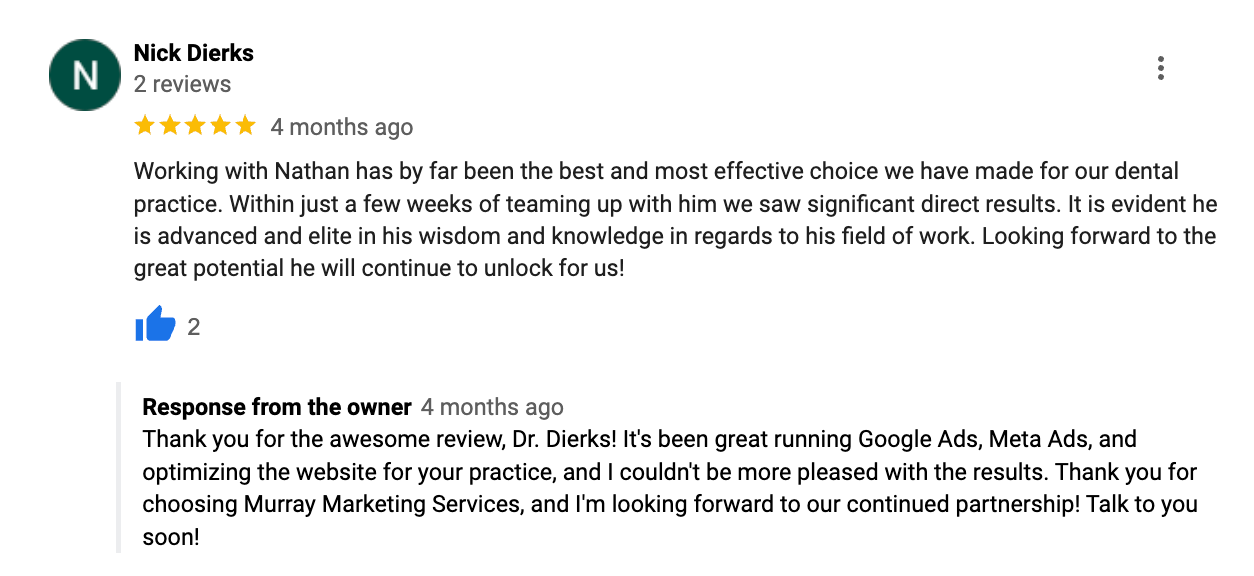 Dr. Nick Dierks review