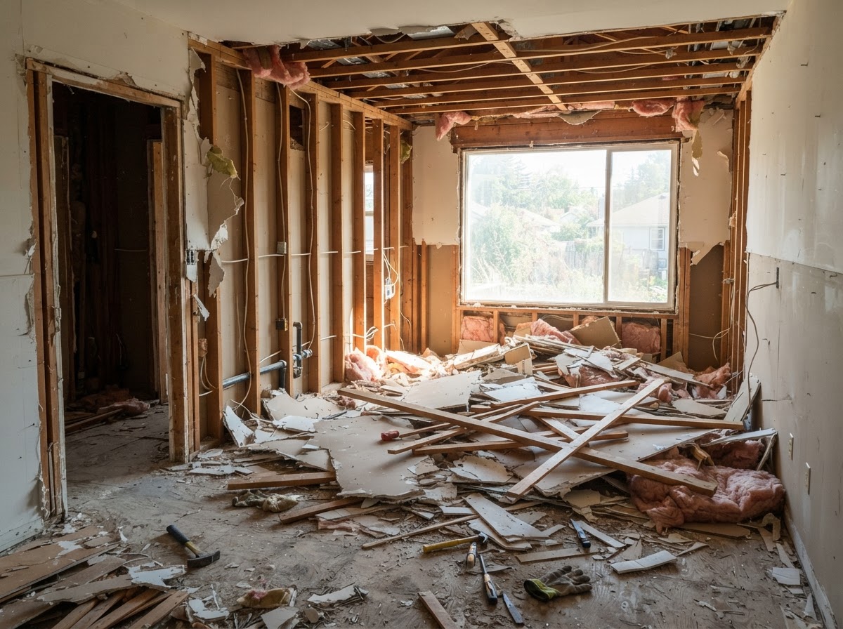 Renovation Debris Removal before