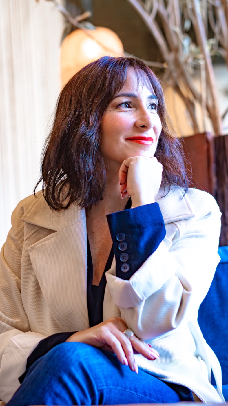 Analía Malán en su espacio de trabajo
