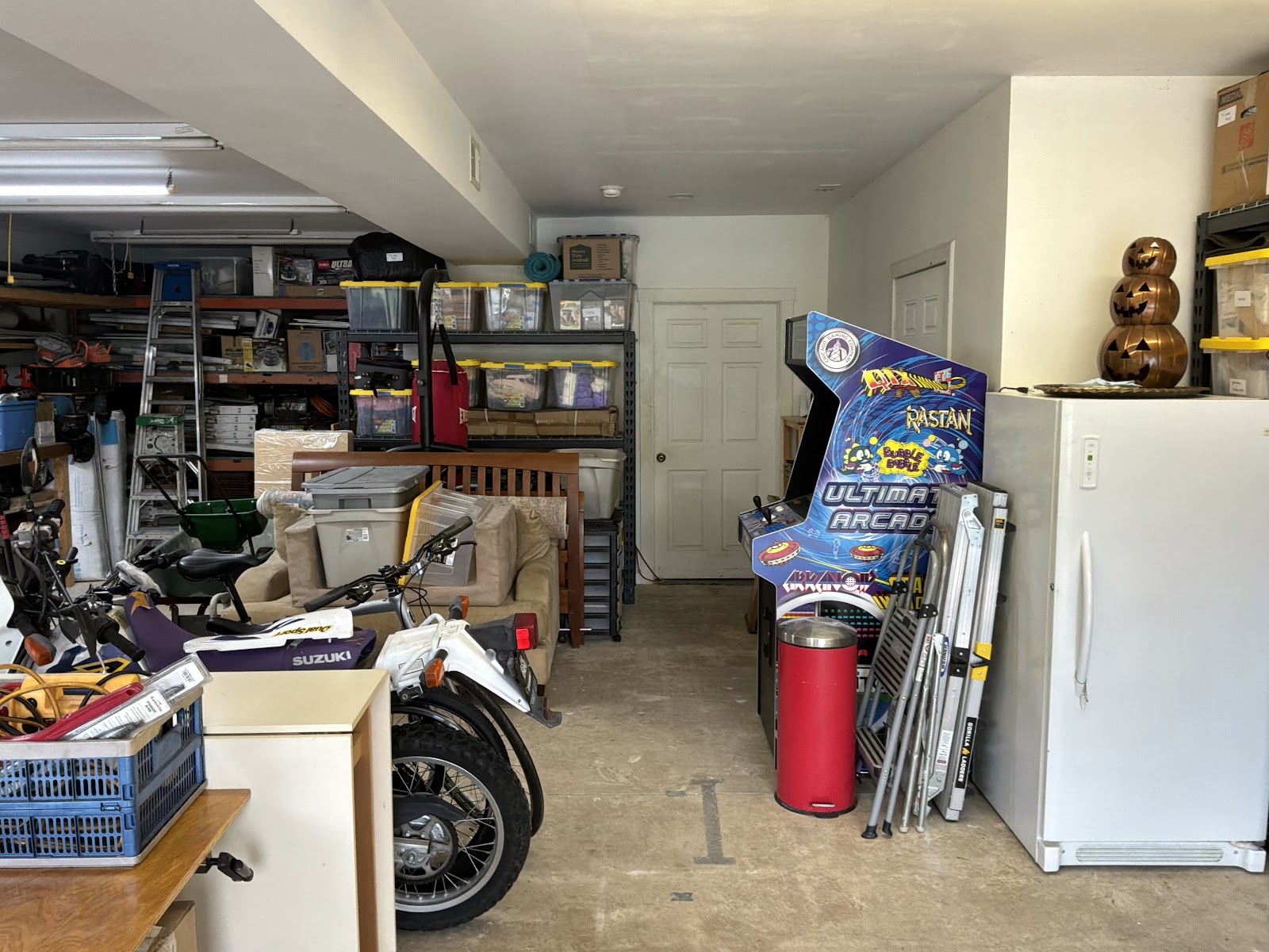 Two-car garage after the CleanSlate transformation