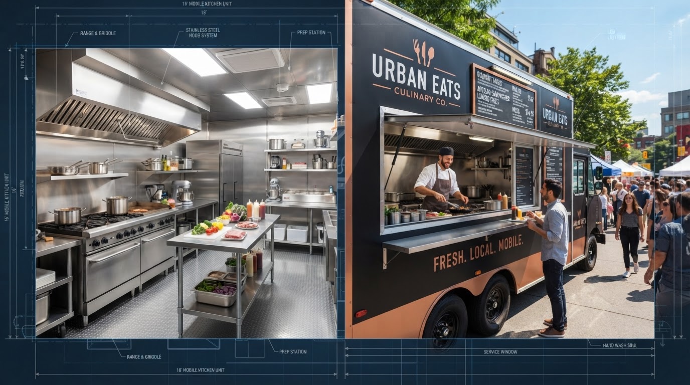 Inspected commercial food truck ready to roll