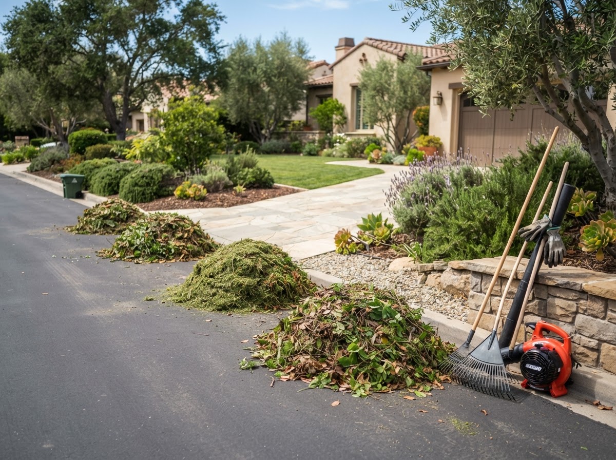 Green-waste haul-away clean-up