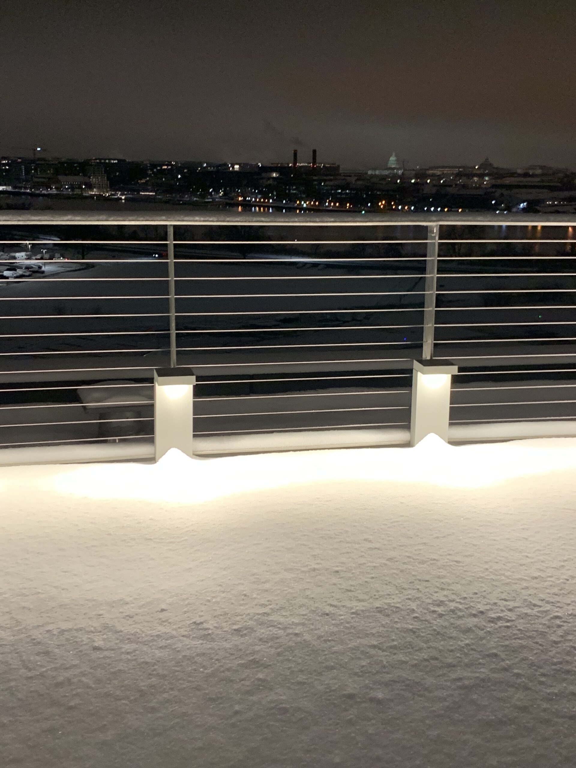 Modern lighting installation detail
