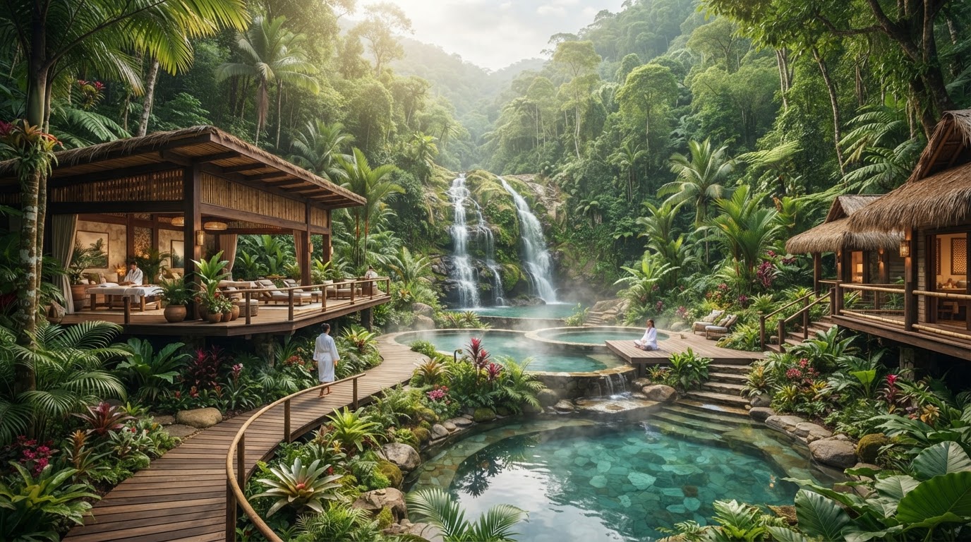 Rainforest Waterfall Retreat