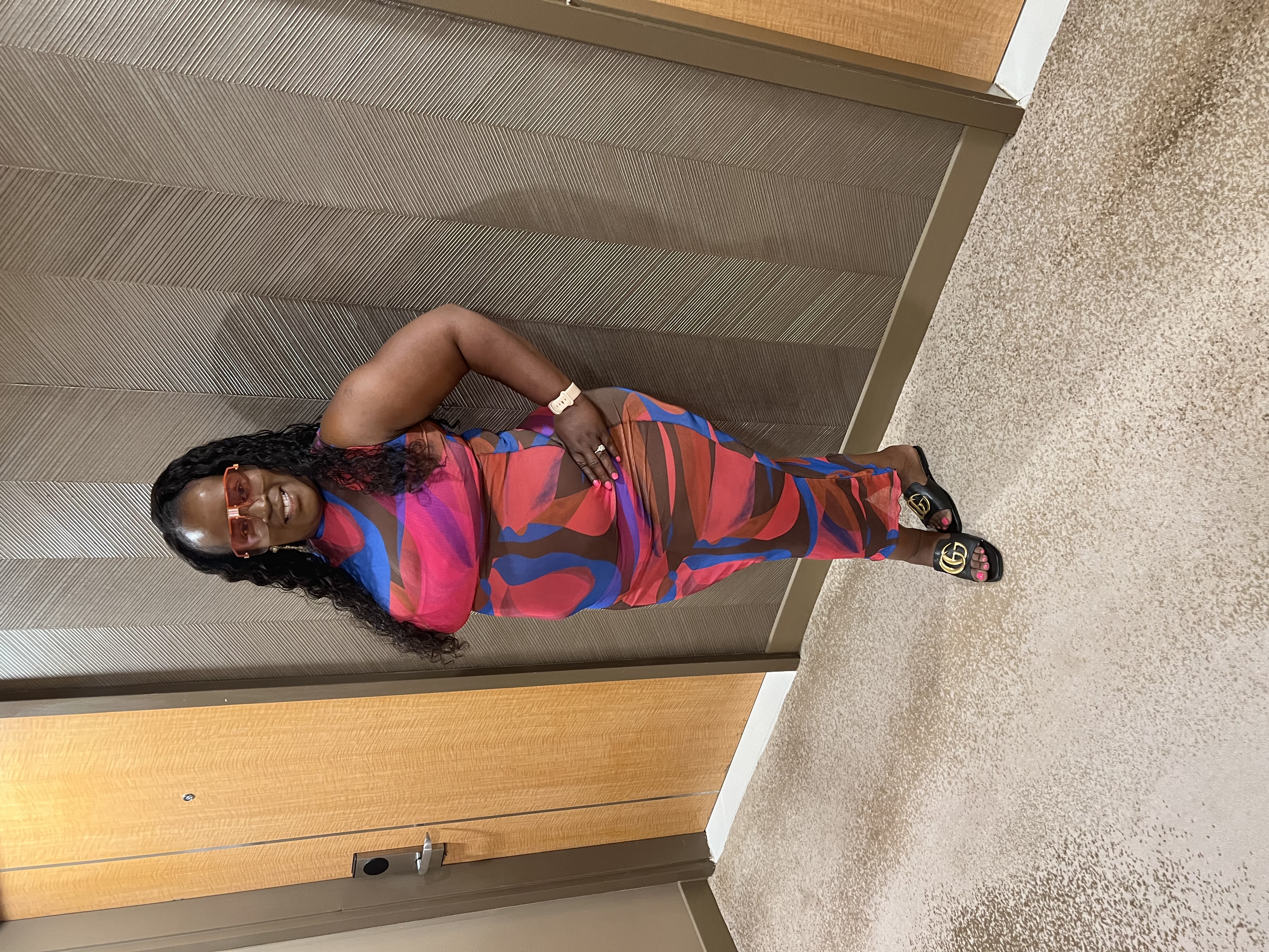 Arga V. Bourgeois at 260 lbs before her 70-pound health transformation