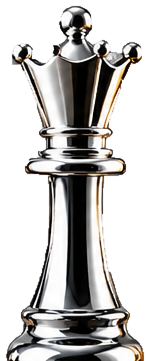 A polished silver and emerald chess piece on a black background, representing the balance and structure behind a business balance sheet for Chess Bookkeeping & Payroll.