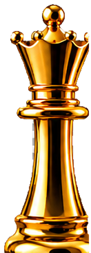A polished silver and emerald chess queen on a black background, representing monthly reconciliation mastery.