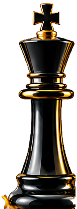 A glossy emerald and silver chess king on a black background, representing focused small business bookkeeping and financial oversight.