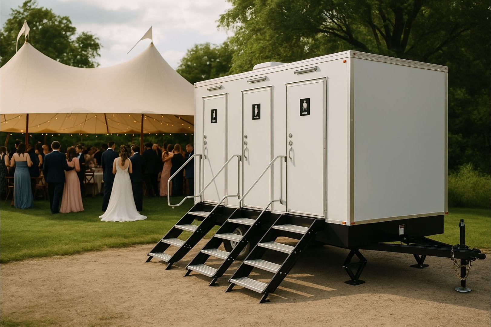 Roamin Restrooms Luxury Mobile Restroom Trailer