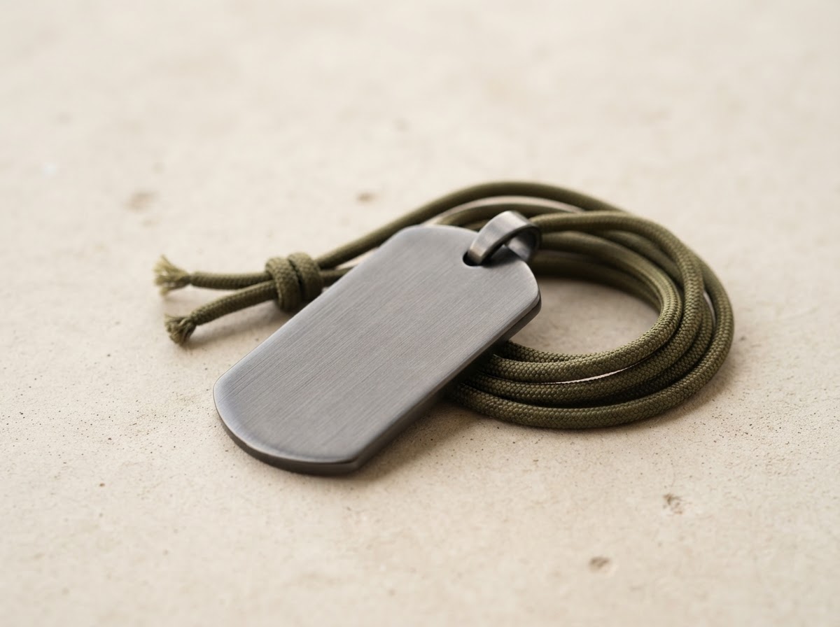 Mountain Dog Tag — concept photograph