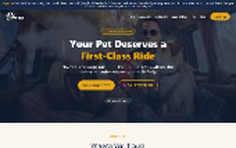 Furry Paws Transport website preview